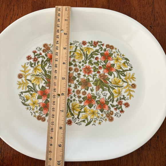 Vintage Corelle Corning Ware Indian Summer Oval Serving Platter - Picture 3 of 5